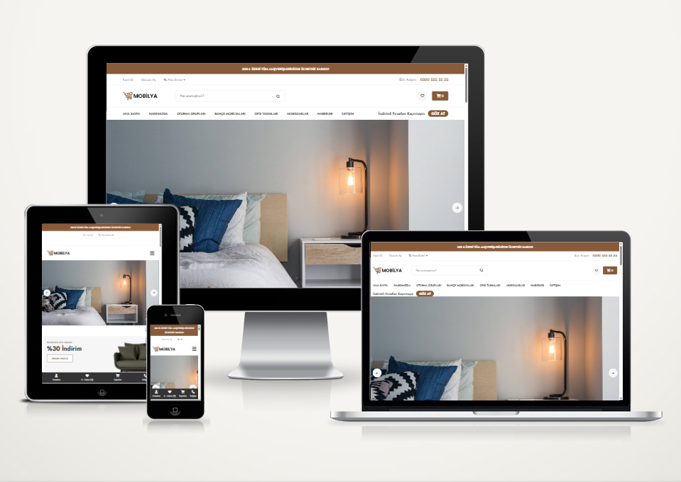 E-Ticaret Mobilya Ev Aksesuar Web Paketi Office